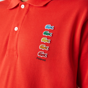 Alternative view of Áo Lacoste x Polaroid Men’s Coloured Crocodiles 'Red' Polo Shirt PH2081-S5H