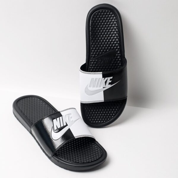 Dép Nike Benassi JDI " Black White " 343880-015 - Hình ảnh 4