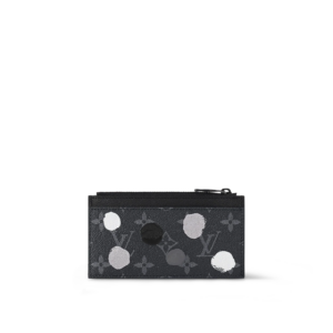 Vi Louis Vuitton x YK Coin Card Holder 'Black Silver' M81930