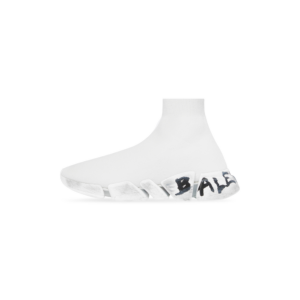 Giay Balenciaga Speed 2.0 Graffiti Recycled Knit Trainers 'White' 617196W2DD42091