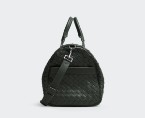 Tui Bottega Veneta Medium Intrecciato Duffle 'Dark Green' 650066V2E413009