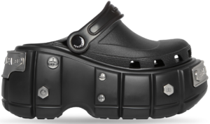 Dép Balenciaga Crocs Mule 'Black Rubber' 687398W1S8N1081