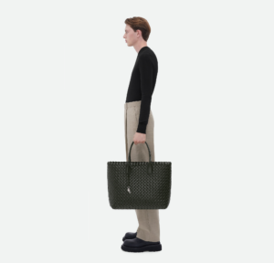 Tui Bottega Veneta Padded Intreccio Tote 'Dark Green' 731200V06J33009