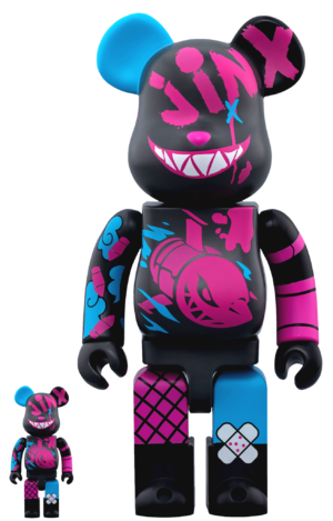 Mô hình Bearbrick × LOL Jinx 100% & 400%