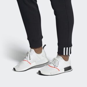 Alternative view of Giày Adidas NMD R1 'White Solar Red' EE5086