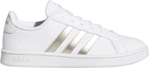 Giay Adidas Grand Court Base 'White Platinum Metallic' EE7874