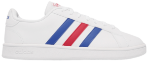 Giày Adidas Grand Court Base 'White Blue Active Red' EE7901