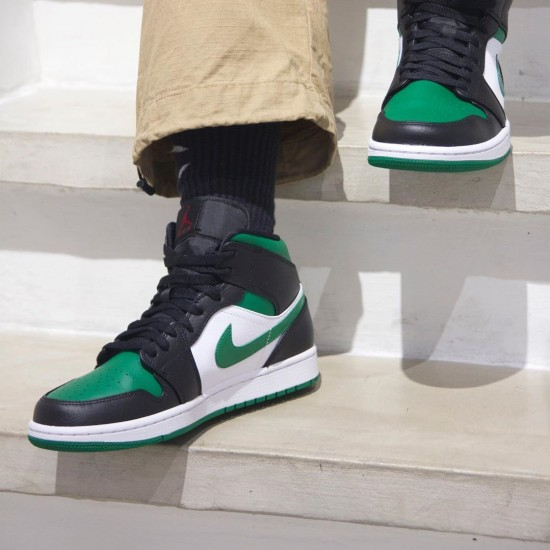Giày Nike Air Jordan 1 Mid GS 'Black Pine Green' 554725-067 - Hình ảnh 3