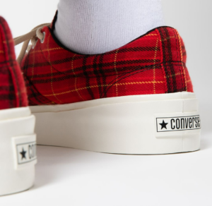 Giay Converse Skid Grip Low 'Twisted Plaid And Haute Red' 169219C