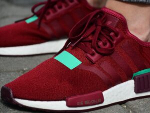 Alternative view of Giày Adidas NMD R1 Collegiate Burgundy Green BD8007