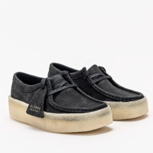 Giay Clarks Wallabee Cup 'Black Nubuck' 261-58144