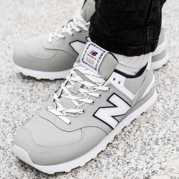 Giày New Balance 574 Linen Fog White ML574SOO - Hình ảnh 2