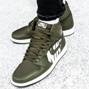 Alternative view of Giày Nike Air Jordan 1 High OG 'Olive Canvas' 555088-300