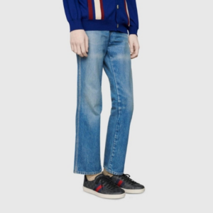 Alternative view of Giày Gucci Ace GG Supreme 'Black Grey' 429445-96G50-1130