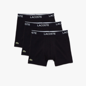 Lacoste Mens Casual Classic 3 Pack Cotton Stretch Boxer Briefs 6H3420-51-031