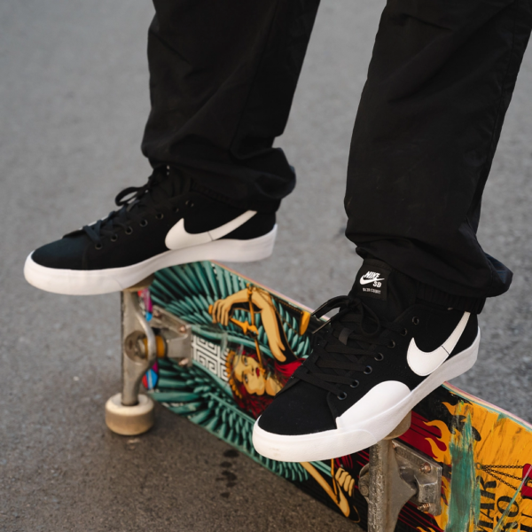 Giày Nike SB BLZR Court Skate 'Black' CV1658-002 - Ảnh 3