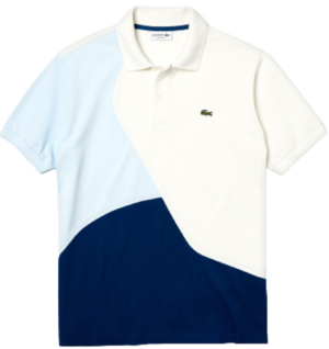 Ao Lacoste Pique Polo Shirt 'Light Blue Navy' PH8526-ZDJ