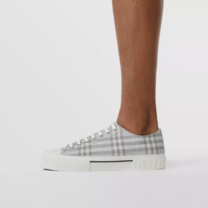 Alternative view of Giày Burberry Vintage Check Cotton 'Grey' 80523411