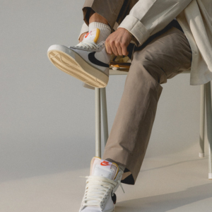 Giay Nike Blazer '77 Pro Club 'Light Bone Black' DQ7673-100