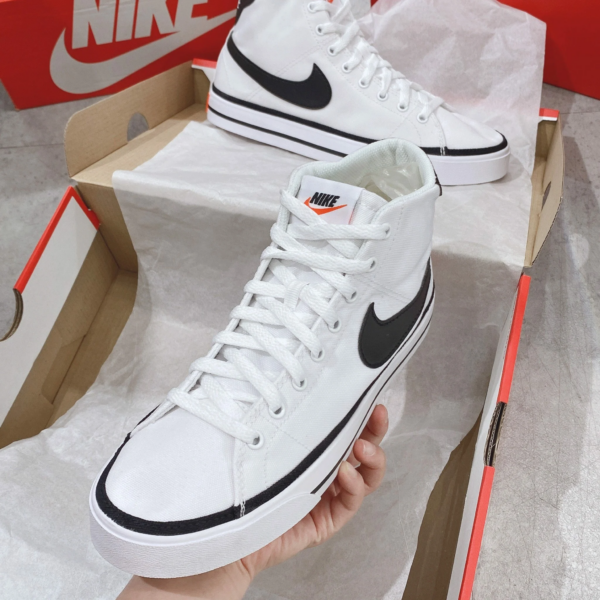 Giày Nike Court Legacy Canvas Mid White DD0162-100 - Hình ảnh 3