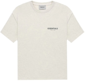 Ao Fear Of God Essentials T Shirt 'Light Heather Oatmeal'