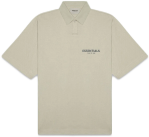 Áo Fear Of God Essentials Short Sleeve Boxy Polo Moss FOG-ESSSBPMSS