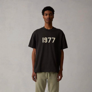 Ao Fear Of God Essentials 1977 T Shirt 'Iron'