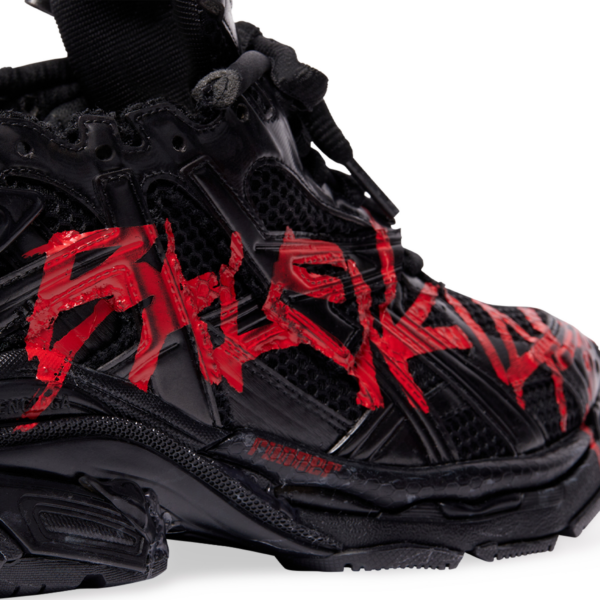 Giày Balenciaga x Adidas Runner Graffiti 'Black' 677403-W3RBQ-1060 - Hình ảnh 4