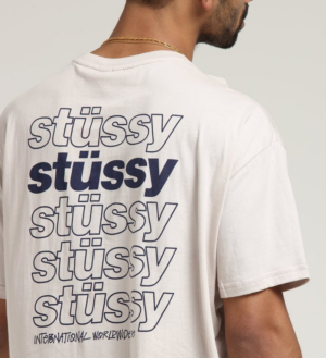 Alternative view of Áo Stussy Italic Tee 'White'