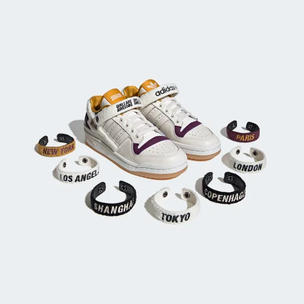 Giày Adidas Girls Are Awesome x Wmns Forum Low 'White Purple Beauty' GY2680 - Hình ảnh 6