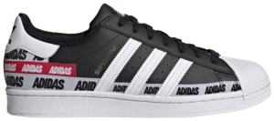 Giày Adidas Superstar 'Wordmark Heel Stripe Core Black' FX5559