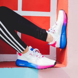 Alternative view of Giày Adidas Wmns ZX 2K Boost 'White Pink Blue' FY0605