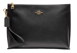 VÍ Coach Large Charlie Pouch Black Gold KSEDLRW5P4