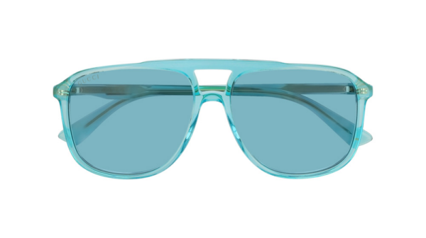 Kính Gucci Navigator Sunglasses 'Light Blue' GG0262S-003-58 - Hình ảnh 2