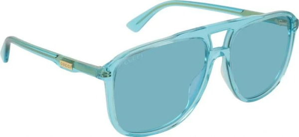 Kính Gucci Navigator Sunglasses 'Light Blue' GG0262S-003-58 - Hình ảnh 4