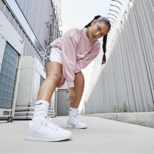 Alternative view of Giày Nike Wmns Dunk Low 'Triple White' DD1503-109