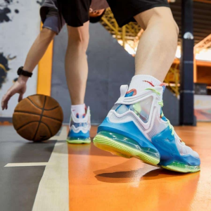 Alternative view of Giày Nike LeBron 19 'Blue Green White' DC9341-400