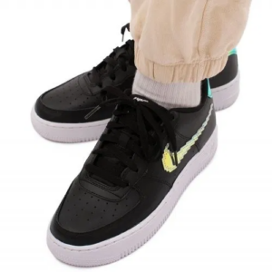 Alternative view of Giày Nike Air Force 1 LV8 GS 'Digital Swoosh Black' CW1577-002