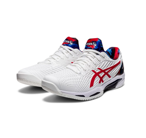 Giày Tennis Asics Wmns Solution Speed FF 2 LE 'White Classic Red' 1041A286-110 - Hình ảnh 3