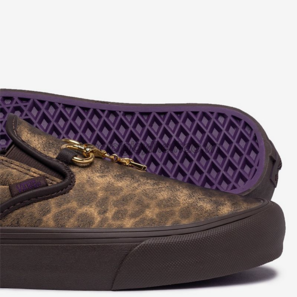 Giày Vans Needles x Vault Classic Slip On V 'Animal Print Brown' VN0A3QXY2GU - Hình ảnh 3