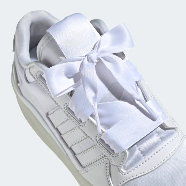 Giày Adidas Forum Satin Low J 'Triple White' H68194 - Hình ảnh 9