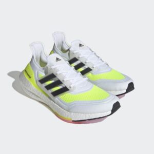 Alternative view of Giày Adidas UltraBoost 21 J 'White Solar Yellow' FZ2929