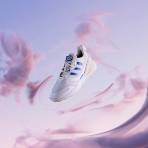 Alternative view of Giày Adidas ZX 2K Boost 2.0 'White Blue Bird' GX1007