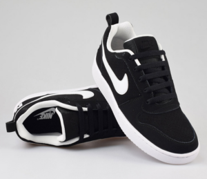 Alternative view of GIày Nike Court Borough Low 'Black White' 838937-010