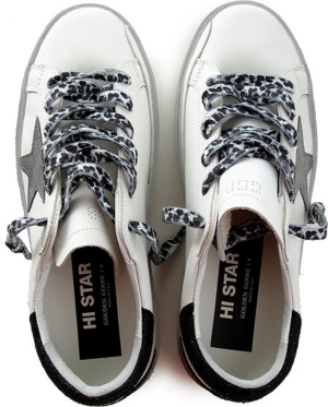 Alternative view of Giày Golden Goose Hi Star 'White Black' GWF00119 F002444 10872