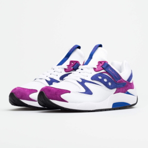 Alternative view of Giày Saucony Grid 9000 Premium Suede 'White Purple' S70439-2