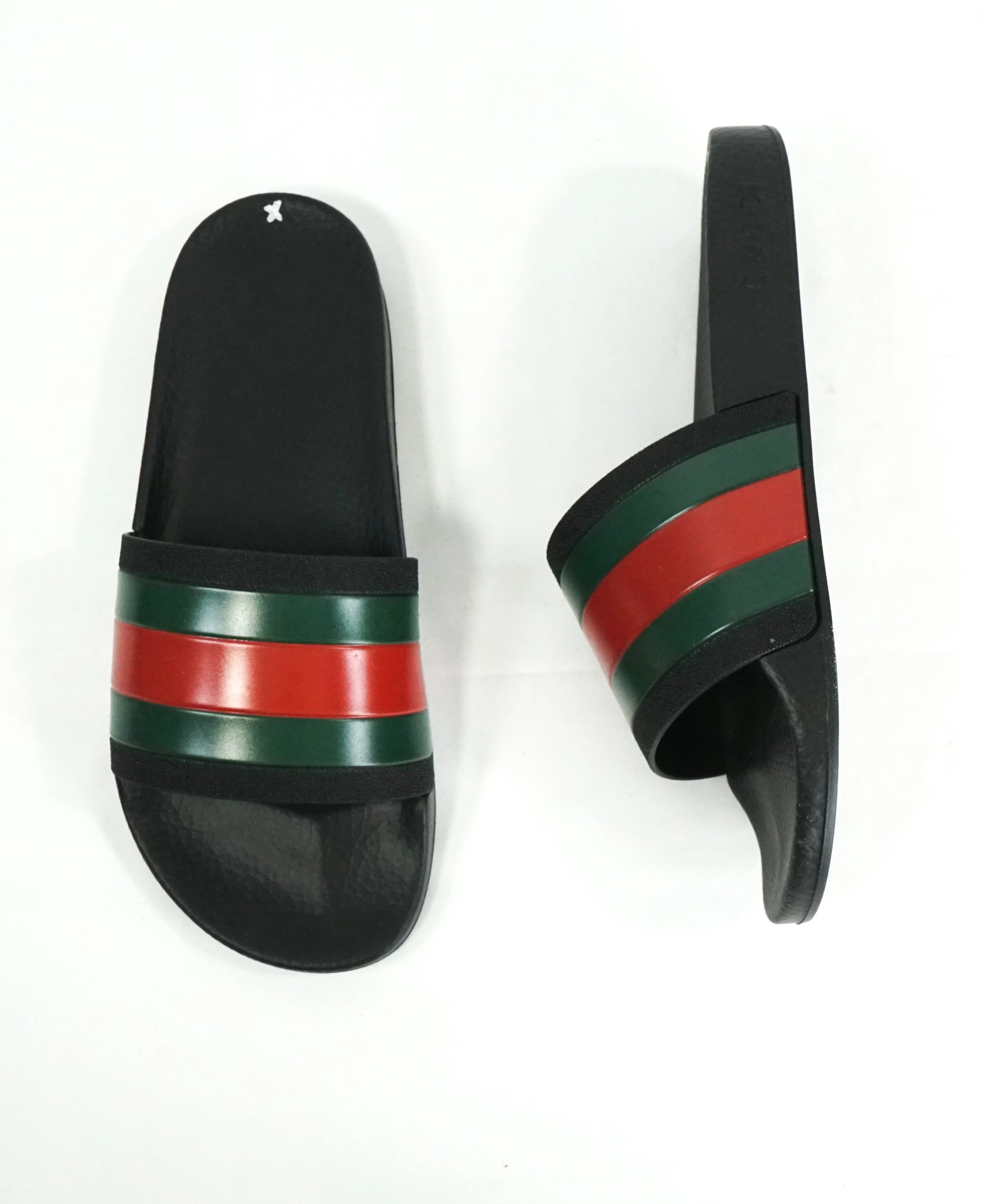 Gucci Web Slide Sandal Black Men's - 429469 GIB10 1098 - US