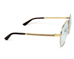 Alternative view of Kính Gucci Light Blue Grey Pilot GG0138S-004