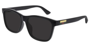 Alternative view of Kính Gucci Black Shiny Grey Square GG0746SA-001