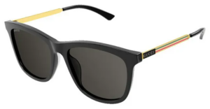 Alternative view of Kính Gucci Rectangular Men's Sunglasses 'Grey' GG1037SK-001-55